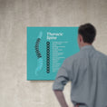 Load image into Gallery viewer, Chiropractic Poster: The Thoracic Spine Patient Education Canvas Wrap