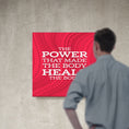 Load image into Gallery viewer, Chiropractic Poster: The Power That Made The Body Modern Red Canvas Wrap