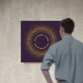 Load image into Gallery viewer, Chiropractic Poster: More Strength & Vitality Gold Circles Canvas Wrap