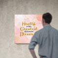 Load image into Gallery viewer, Chiropractic Poster: Health is the Greatest of Human Blessings Boho Canvas Wrap