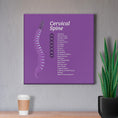 Load image into Gallery viewer, Chiropractic Poster: The Cervical Spine Patient Education Canvas Wrap