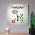 Load image into Gallery viewer, Chiropractic Poster: Optimal Nerve Flow Means Optimal Health Canvas Wrap