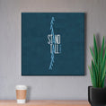 Load image into Gallery viewer, Chiropractic Poster: Stand Tall Blue Canvas Wrap