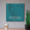 Load image into Gallery viewer, Chiropractic Poster: BJ Palmer / Preservation of Health Green Canvas Wrap