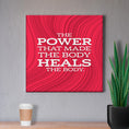 Load image into Gallery viewer, Chiropractic Poster: The Power That Made The Body Modern Red Canvas Wrap