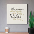 Load image into Gallery viewer, Chiropractic Poster: The Power / Elegant Font Canvas Wrap