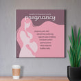 Load image into Gallery viewer, Chiropractic Poster: Benefits Pregnancy Pink Canvas