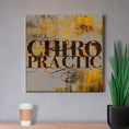 Load image into Gallery viewer, Chiropractic Poster: Grunge Chiropractic Canvas Wrap