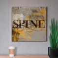 Load image into Gallery viewer, Chiropractic Poster: Grunge Spine Canvas Wrap