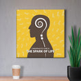 Load image into Gallery viewer, Chiropractic Poster: Chiropractic Spark of Life Yellow Canvas Wrap