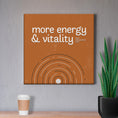 Load image into Gallery viewer, Chiropractic Poster: More Energy & Vitality Canvas Wrap