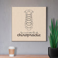 Load image into Gallery viewer, Chiropractic Poster: Live a Much Better Life With Chiropractic Canvas Wrap