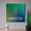 Load image into Gallery viewer, Chiropractic Poster: Life Without Pain & Discomfort Modern Colors Canvas Wrap