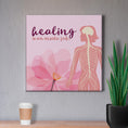 Load image into Gallery viewer, Chiropractic Poster: Healing is an Inside Job Pink Canvas Wrap