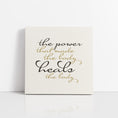 Load image into Gallery viewer, Chiropractic Poster: The Power / Elegant Font Canvas Wrap