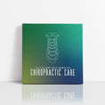 Load image into Gallery viewer, Chiropractic Poster: Life Without Pain & Discomfort Modern Colors Canvas Wrap