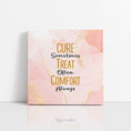 Load image into Gallery viewer, Chiropractic Poster: Cure Treat Comfort Boho Canvas Wrap
