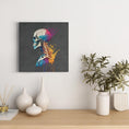 Load image into Gallery viewer, Chiropractic Poster: Skull and Spine Paint Splatter