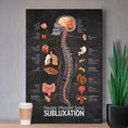 Load image into Gallery viewer, Chiropractic "Subluxation" Spine, Organ, Nerve Canvas Wrap