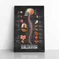 Load image into Gallery viewer, Chiropractic "Subluxation" Spine, Organ, Nerve Canvas Wrap