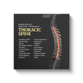 Load image into Gallery viewer, Chiropractic Poster: Thoracic Spine Symptoms Canvas Wrap