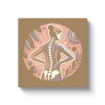 Load image into Gallery viewer, Chiropractic Poster: Female Spine Chart 3 Canvas Wrap