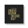 Load image into Gallery viewer, Chiropractic Poster: Above Down Inside Out Canvas Wrap