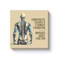 Load image into Gallery viewer, Chiropractic Poster: Better Foundation and Function Canvas Wrap