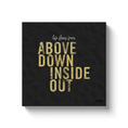 Load image into Gallery viewer, Chiropractic Poster: Above Down Inside Out Canvas Wrap