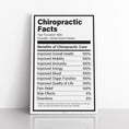 Load image into Gallery viewer, Chiropractic Facts - White Canvas Wrap