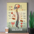 Load image into Gallery viewer, Chiropractic "Subluxation" Spine, Organ, Nerve Canvas Wrap