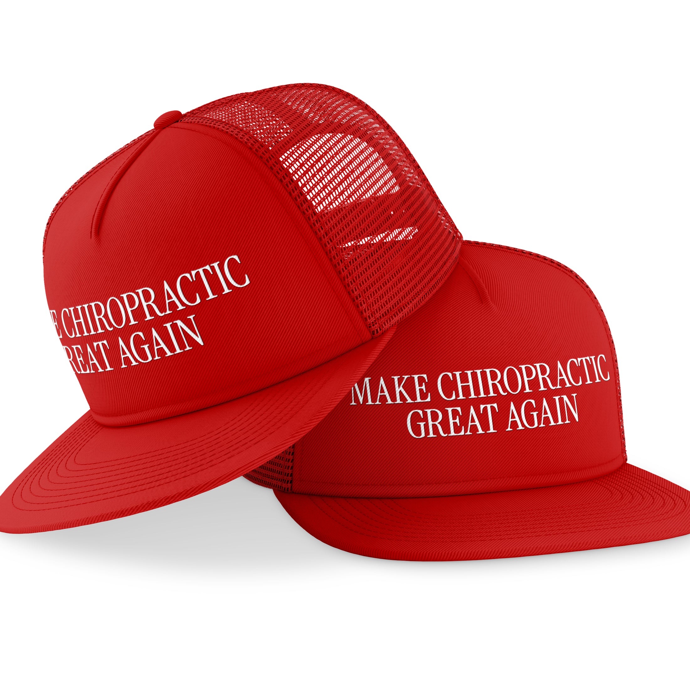 Embroidered Trucker Hat - Make Chiropractic Great Again