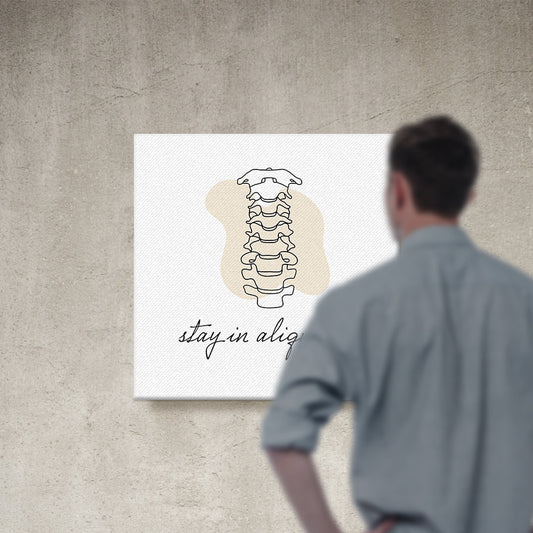 Chiropractic Poster: Stay in Alignment Canvas Wrap
