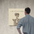 Load image into Gallery viewer, Chiropractic Poster: I Stand Corrected Skeleton Canvas Wrap
