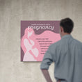Load image into Gallery viewer, Chiropractic Poster: Benefits Pregnancy Pink Canvas
