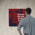 Load image into Gallery viewer, Chiropractic Poster: The Power That Made The Body Dark Red Canvas Wrap
