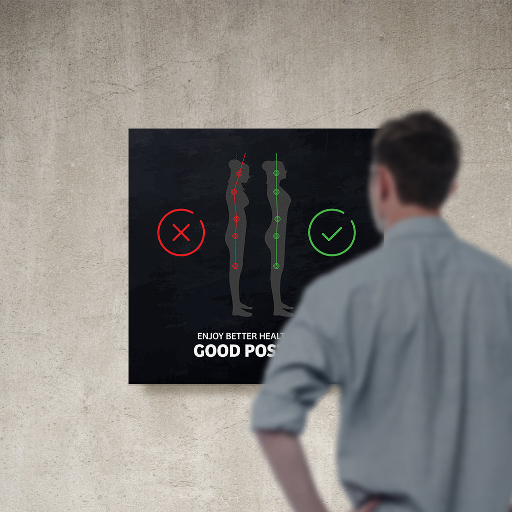 Chiropractic Poster: Better Health With Good Posture Canvas Wrap