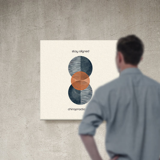 Chiropractic Poster: Stay Aligned Chiropractic Care Canvas Wrap
