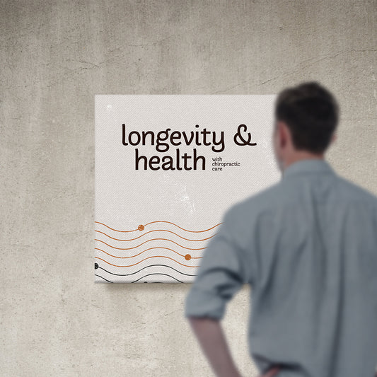 Chiropractic Poster: Longevity & Health Canvas Wrap