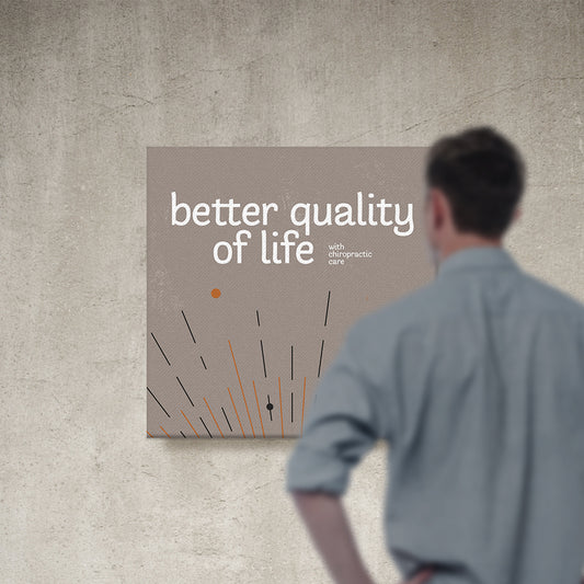 Chiropractic Poster: Better Quality of Life Canvas Wrap