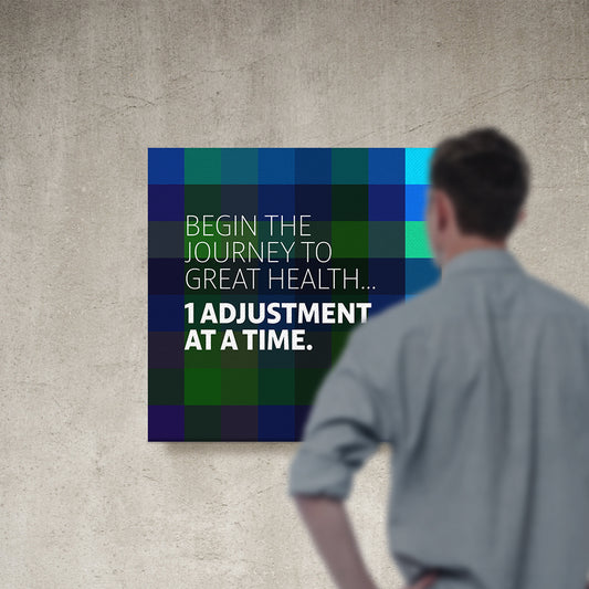 Chiropractic Poster: 1 Adjustment at a Time Canvas Wrap