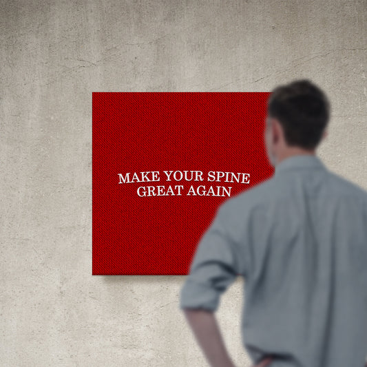 Chiropractic Poster: Make Your Spine Great Again Canvas Wrap