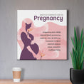 Load image into Gallery viewer, Chiropractic Poster: Benefits Pregnancy White Canvas Wrap
