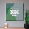 Load image into Gallery viewer, Chiropractic Poster: Above Down Inside Out Canvas
