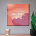 Load image into Gallery viewer, Chiropractic Poster: Above Down Inside Out Orange Purple Canvas
