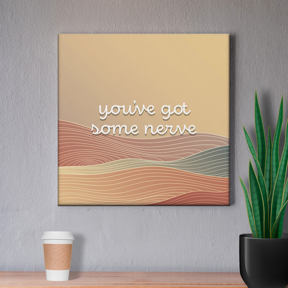 Chiropractic Poster: You've Got Some Nerve Canvas