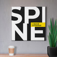 Load image into Gallery viewer, Chiropractic Poster: Spine Modern Large Letters Canvas Wrap
