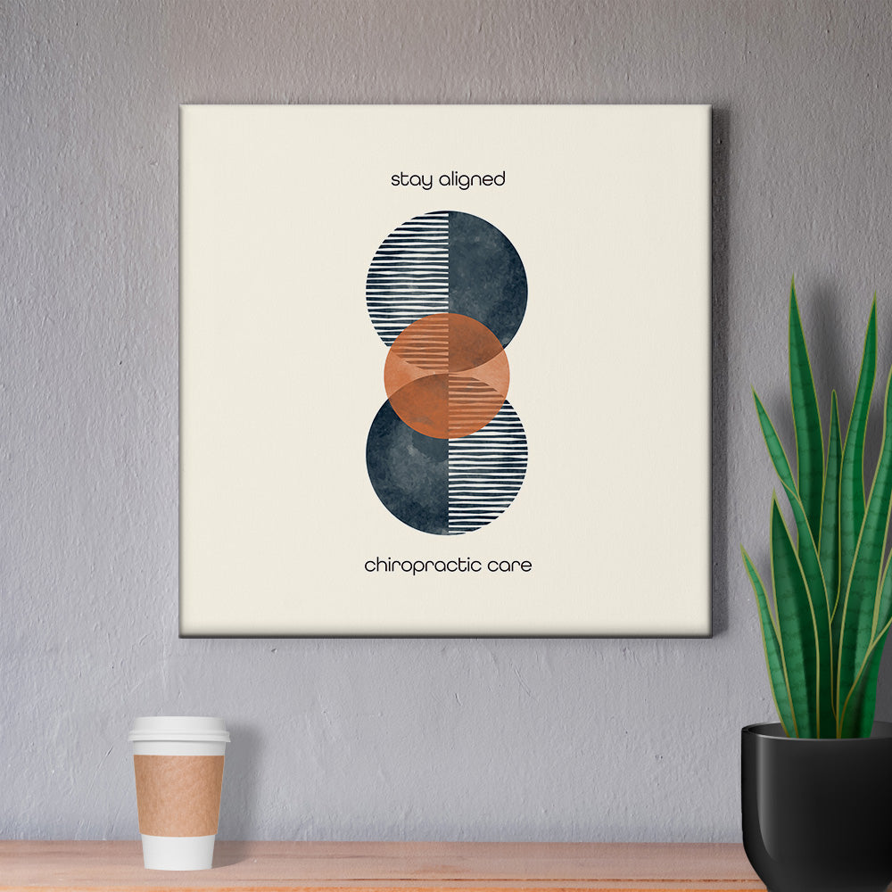 Chiropractic Poster: Stay Aligned Chiropractic Care Canvas Wrap