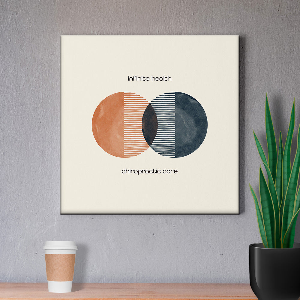 Chiropractic Poster: Infinite Health Chiropractic Care Canvas Wrap