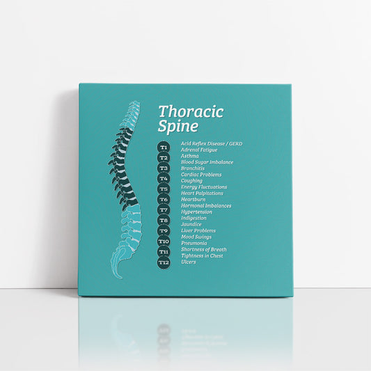 Chiropractic Poster: The Thoracic Spine Patient Education Canvas Wrap